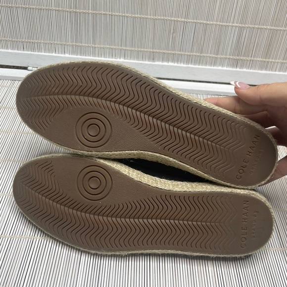 Cole Haan Nantucket Espadrille Loafers Black Size 8.5 - Picture 9 of 10